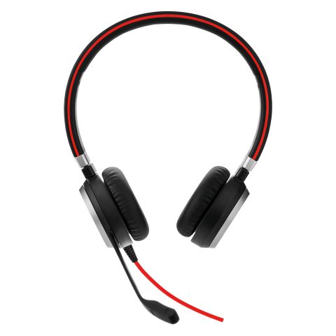 Grandstream Jabra Evolve 40 Austiņas Vadu Birojs / zvanu centrs Melns