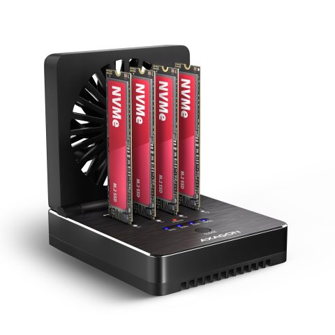 Axagon ADSA-M2C44 USB4 docking station for 4x M.2 NVMe SSDs