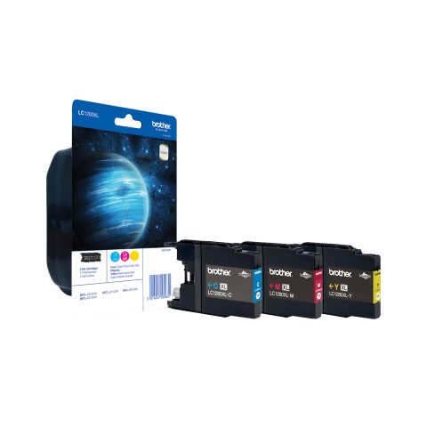 Brother LC1280XLRBWBP струйный картридж 3 шт Подлинный Голубой