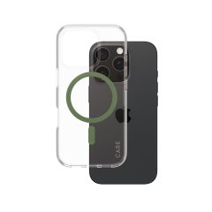 Panzer Glass PanzerGlass CARE™ by ® Urban Combat Case Transparent w. Green MagSafe iP…