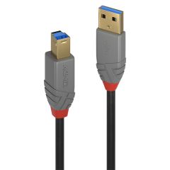 Lindy 36743 USB kabelis USB 3.2 Gen 1 (3.1 Gen 1) 3 m USB A USB B 5 Gbit/s Mel…