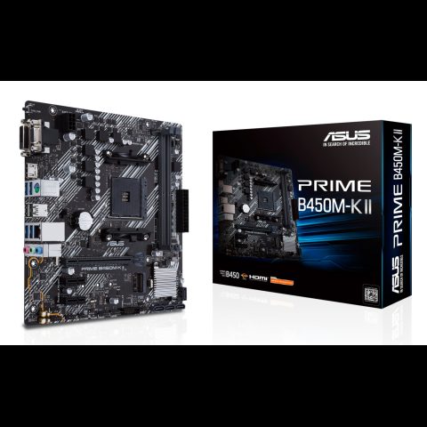 Asus Prime B450M-K II AMD B450 Разъем AM4 Микро ATX
