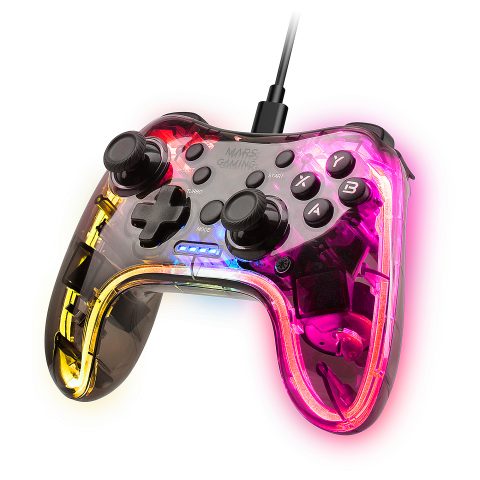 Mars Gaming MGPC spēļu kontrolierīce Caurspīdīgs USB Spēļu paliktnis Android