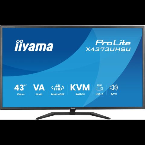 Iiyama ProLite X4373UHSU-B2 computer monitor 108 cm (42.5") 3840 x 2160 pixels…