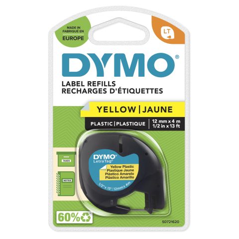 Dymo S0721620 marķēšanas lenta Melns uz dzeltena