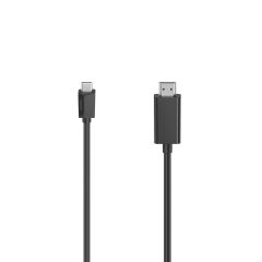 Hama 00200719 USB kabelis 3 m USB C HDMI Type A (Standard) Melns