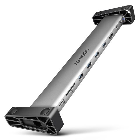 Axagon HMC-10HLS dokstacija Vadu USB 3.2 Gen 1 (3.1 Gen 1) Type-C Melns