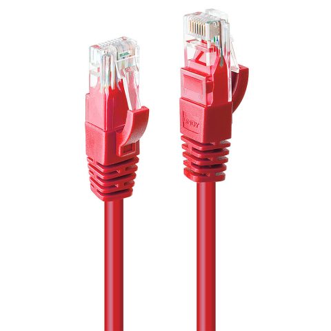 Lindy 48033 tīkla kabelis Sarkans 2 m Cat6 U/UTP (UTP)