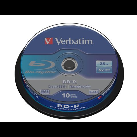 Verbatim BD-R SL 25GB 6 x 10 Pack Spindle 10 pcs