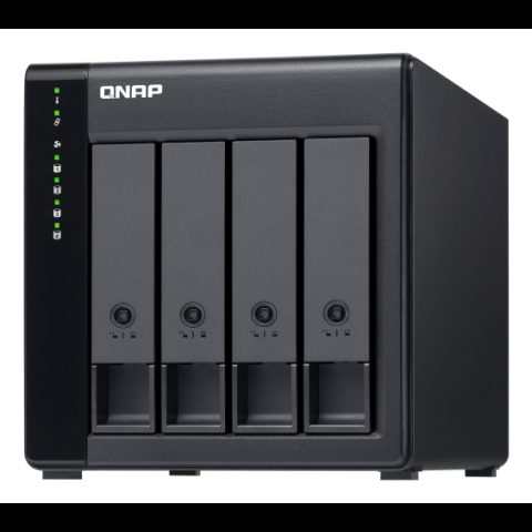 QNAP TL-D400S storage drive enclosure HDD/SSD enclosure Black