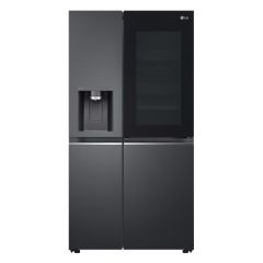 LG GSXV90MCDE side by side ledusskapis Brīvi novietots 635 L Melns