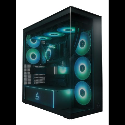 Arctic Xtender Black (Tinted Glass) Midi Tower Melns