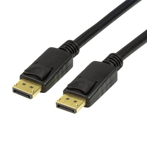 LogiLink CV0119 DisplayPort kabelis 1 m Melns