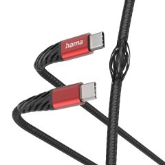Hama Extreme USB cable USB 2.0 1.5 m USB C 0.48 Gbit/s Black