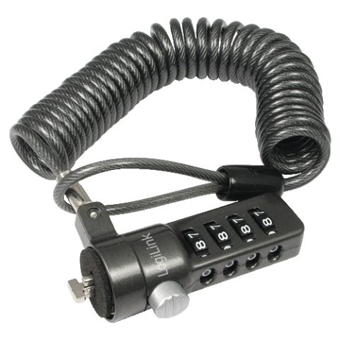 LogiLink NBS004 кабельный замок Черный 1