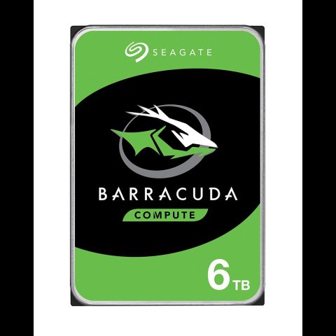 Seagate Barracuda 6TB internal hard drive 5400 RPM 256 MB 3.5" Serial ATA III