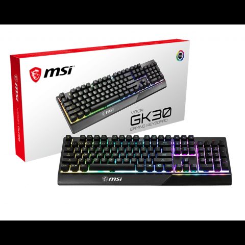 MSI Vigor GK30 клавиатура Игровой USB QWERTY Международный американский стан…