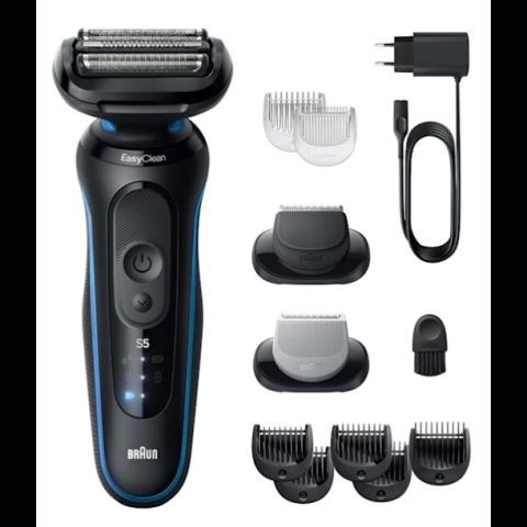 Braun Series 5 52-B1650S бритва для мужчин Сеточная бритва Триммер Синий