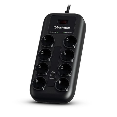 CyberPower P0820SUF0-DE сетевой фильтр Черный 8 розетка(и) 200 - 250 V 1