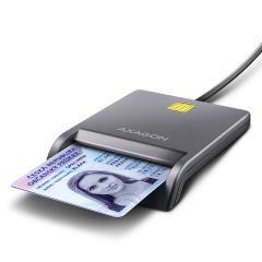 Axagon CRE-SM3T USB Smart card Flat считыватель сим-карт Для помещений USB 2.0…