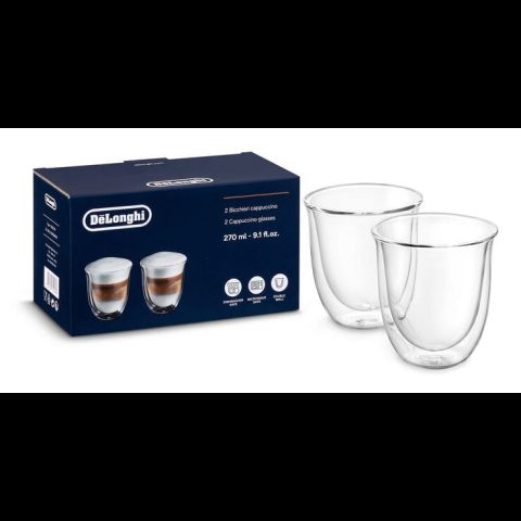 DeLonghi De’Longhi 5513214601 kafijas glāze Caurspīdīgs 2 pcs 270 ml