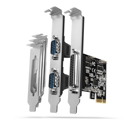 Axagon PCEA-PSN PCIe - 1x paralel & 2x serial port 250 kbps adapter w. SP & LP