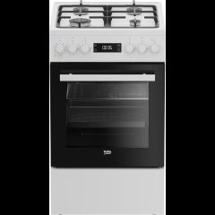 Beko FSM51339DWDS cooker Freestanding cooker Electric Gas White