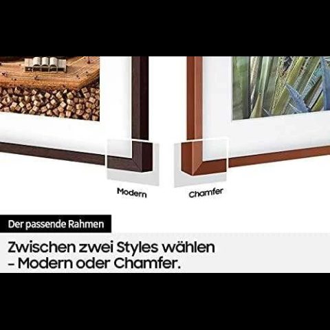 Samsung Frame 50 Baltas Modern 2021 90 degree square