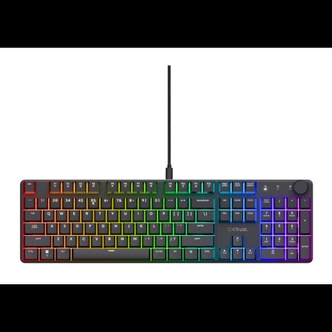 Trust GXT 866 TORIX tastatūra Speļu USB QWERTY US International Melns
