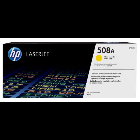 Hewlett Packard (HP) HP 508A Yellow Original LaserJet Toner Cartridge