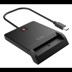 Trust 26253 smart card reader Indoor USB Type-C Black
