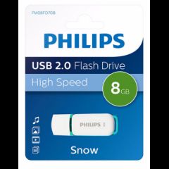 Philips FM08FD70B USB zibatmiņa 8 GB USB Type-A 2.0 Tirkīzs
