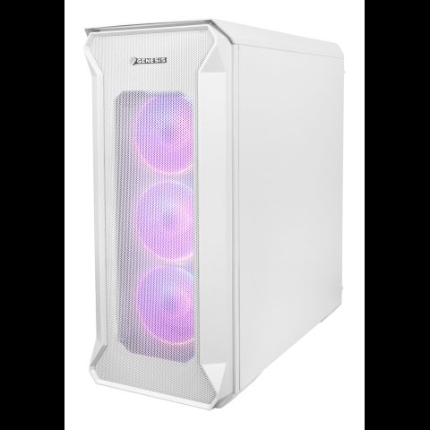 Genesis Irid 505 ARGB V2 White Midi Tower Balts