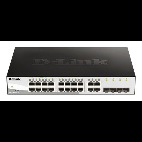 D-Link DGS-1210-20 Managed L2 Gigabit Ethernet (10/100/1000) 1U Black