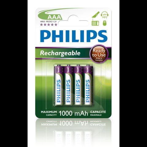 Philips Rechargeables Battery R03B4RTU10/10