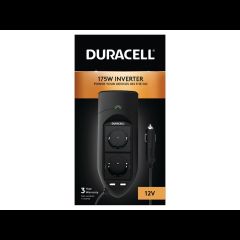 Duracell DRINV15-EU strāvas adapteris & pārveidotājs Iekštelpas 175 W Melns