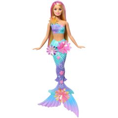 Barbie Flower Magic Mermaid Toy Doll with Surprise Blooming Flowers Feature & P…