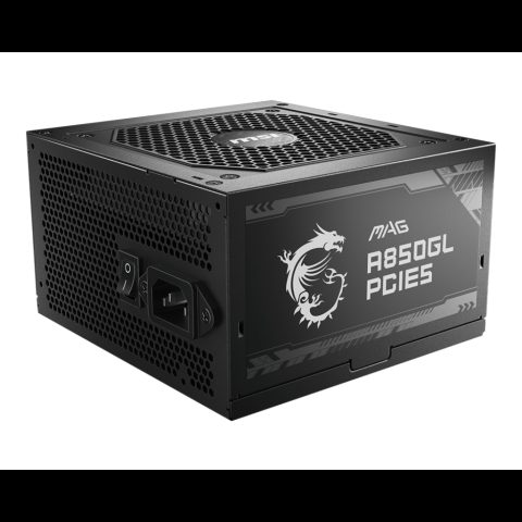 MSI MAG A850GL PCIE5 power supply unit 850 W 20+4 pin ATX ATX Black