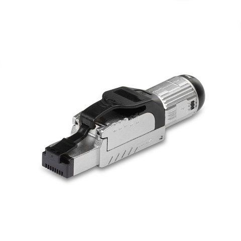 Lindy 62411 vadu savienotājs RJ45 Melns