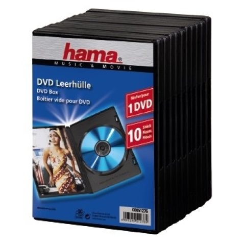 Hama 00051276 optisko disku vāciņš 1 diski Melns