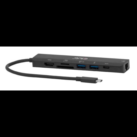 Club 3D CLUB3D CSV-2553 хаб-разветвитель USB Type-C 5000 Мбит/с Черный