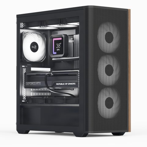 Aerocool D501A Midi Tower Melns