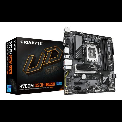 Gigabyte B760M DS3H GEN5 mātes plate Intel B760 Express LGA 1700 mikro ATX