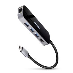 Axagon HMC-6GL dokstacija Vadu USB 3.2 Gen 1 (3.1 Gen 1) Type-C Melns