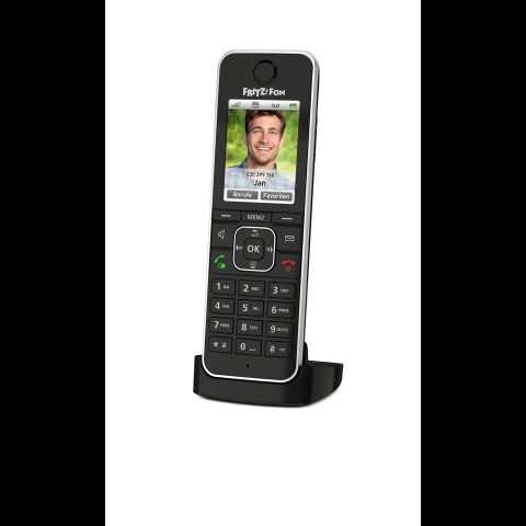 AVM Fon FRITZ! C6 DECT telefons Zvanītāja ID Melns