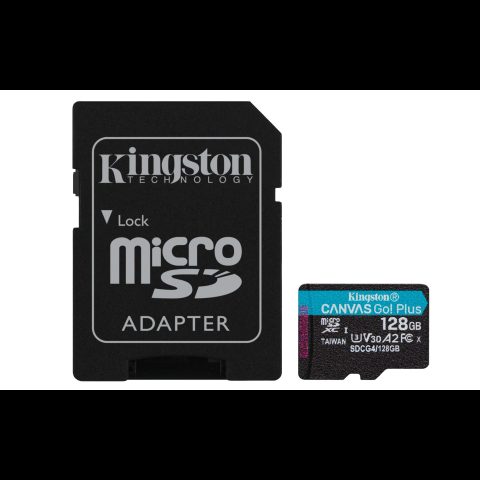 Kingston Technology Canvas Go! Plus 128 GB MicroSD UHS-I Klases 10