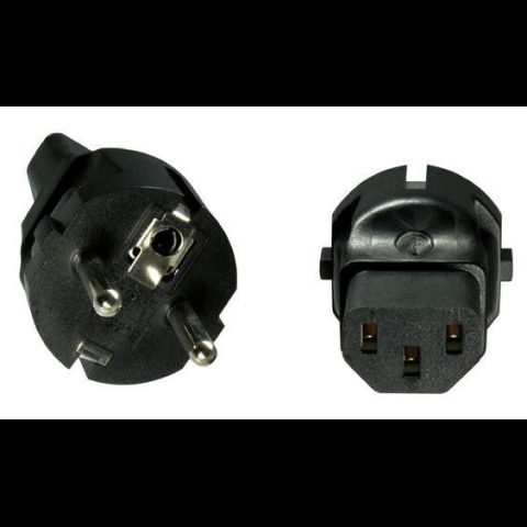Premiumcord Microconnect PESC13AD elektriskās kontaktdakšas adapters Tips F C13 Meln…