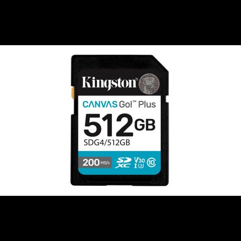 Kingston Technology Canvas Go! Plus 512 GB SDXC UHS-I Klases 10