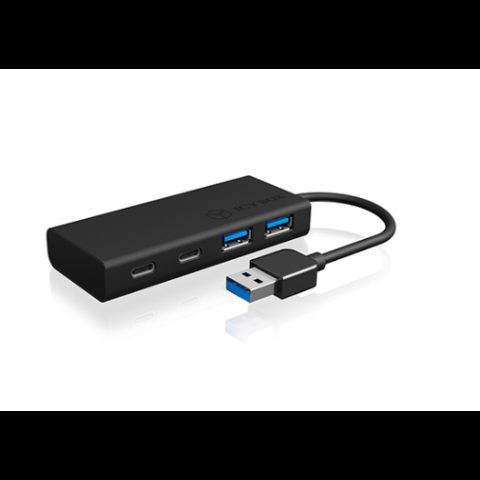 Icy Box IB-HUB1426-U3 USB 3.2 Gen 1 (3.1 Gen 1) Type-A 5000 Мбит/с Черный