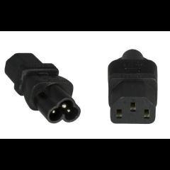 Premiumcord Microconnect PE613AD elektriskās kontaktdakšas adapters C6 C13 Melns